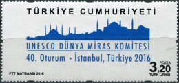 TURKEY - 2016 - STAMP MNH ** - 40th Session Of UNESCO World Heritage Committee - Unused Stamps