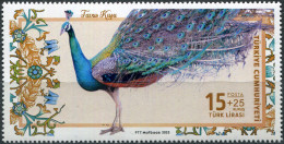 TURKEY - 2023 - STAMP MNH ** - Peacock (Pavo Cristatus) - Unused Stamps