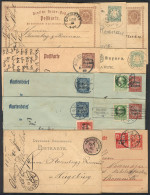GERMANY: 11 Postal Stationeries Used Between 1874 And 1920, Interesting! - Other & Unclassified