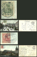 GERMANY: PERFINS ON POSTCARDS: 2 Postcards Sent From Berlin To Argentina In JUN And NOV/1907 Franked With 5Pg. And 10Pg. - Other & Unclassified