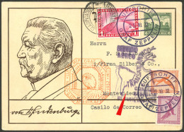 GERMANY: 25/OC/1932 Postal Card Sent To Uruguay, Dispatched Onboard The Zeppelin On The 9th Flight To South America That - Other & Unclassified