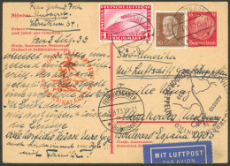 GERMANY: 5/AU/1933 Stuttgart - Uruguay, Card Sent By Zeppelin On The 4th Flight To South America That Year, With Special - Sonstige & Ohne Zuordnung
