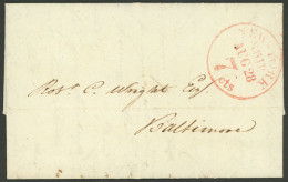 ARGENTINA: 25/JUN/1846 Buenos Aires - Baltimore (USA), Entire Letter With Very Interesting Text About Fluvial Trade Betw - Other & Unclassified