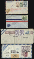 ARGENTINA: More Than 80 Covers Posted Mainly To Europe Between 1940 And 1970, Varied Rates And Postage Combinations, Inc - Autres & Non Classés