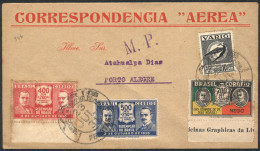 BRAZIL: 23/JUL/1931 VARIG Flight Between Pelotas And Porto Alegre, Franked By RHM.V-26 And Other Values, Excellent Quali - Altri & Non Classificati