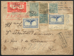 BRAZIL: Express Cover Sent From Campos To Rio On 7/JUL/1936 With Very Nice Postage, Interesting! - Andere & Zonder Classificatie