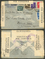 ITALY: Airmail Cover Sent From Bologna To Argentina (by LATI) In JUN/1941 Franked With 13L., With Multiple Censor Labels - Non Classés