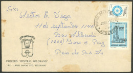 FALKLAND ISLANDS: FALKLANDS WAR: Cover With Cachet Of Cruiser ARA General Belgrano Sent From Its Naval Station In Puerto - Falkland