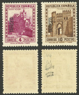 SPANISH MOROCCO: Yvert 265/66, 1937/8 Spanish Stamps Of 4P. And 10P. Overprinted "TANGER", MNH, Superb. The 10P. Value W - Maroc Espagnol