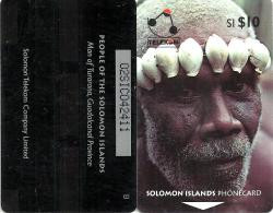 SOLOMON ISLANDS $10 PEOPLE OF SI MAN FROM TURARANA 1ST TYPE "B" ON REVERSE 1993 GPT CODE: SOL-05A READ DESCRIPTION !! - Salomon