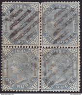 1874 INDIA, SG 79 Block Of 4 USED - Altri & Non Classificati