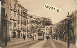 Sardegna-cagliari Piazzetta Carlo Felice Animata Veduta Vecchio Tram Negozi Persone (formato/piccolo) - Cagliari