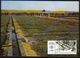 Mk UN Vienna (UNO) Maximum Card 1984 MiNr 39 | World Food Day. Irrigation #max-0039 - Maximum Cards