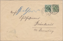 Württemberg:  Ganzsachenumschlag Von Aulendorf Nach Grünkraut 1901 - Lettres & Documents