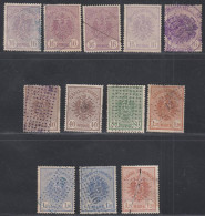 France 1880 - (Alsace-Lorraine) - Lot De 13 Timbres Fiscaux (certains Avec Défaut).RARE¡¡¡¡........ (EB) AR-02449 - Used Stamps