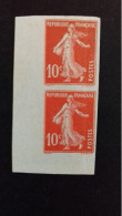 FRANCE N° 138 G**  NON DENTELE  LOTde 2 - 1903-60 Semeuse Lignée