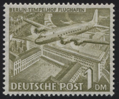 57X Bauten 1 DM Mit Wasserzeichen X, Postfrisch ** Geprüft Schlegel BPP - Variétés Et Curiosités