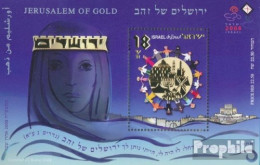 Israel Block81A (kompl.Ausg.) Postfrisch 2008 Jerusalem Aus Gold - Ungebraucht (ohne Tabs)