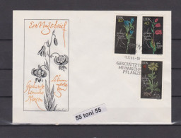 1966 Protected Native Plants Mi- 1242 /44 FDC   DDR/Germany - 1950-1970