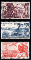 Guadeloupe  - 1947 - Vues  -  PA 13 à 15 - Oblit - Used - Aéreo