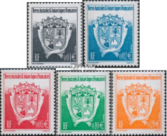 Französ. Gebiete Antarktis 474-478 (kompl.Ausg.) Postfrisch 2002 Wappen - Neufs