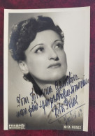 Célébrité NITA PEREZ Dédicace 1943 Photo ROSARDY - Gehandtekende Foto's