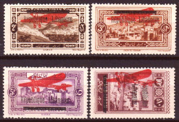 Gran Libano 1927 Posta Aerea Y.T.A21/24 */MH VF/F - Luftpost