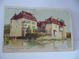 CHATEAU DE BOTTMINGEN CT DE BALE BL BALE CAMPAGNE CPA1921 - Bottmingen