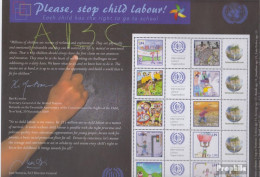 UNO - Genf 725-734 Kleinbogen (kompl.Ausg.) Postfrisch 2010 Kinderarbeit - Unused Stamps