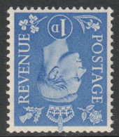 GB Scott 281 - SG504i, 1950 George VI 1d Inverted Watermark MH* - Neufs