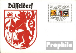 DDR P106 Amtliche Postkarte Gefälligkeitsgestempelt Gebraucht 1990 Düsseldorf - Cartes Postales - Oblitérées