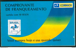 BRAZIL # 676 - BOOKLET  CD#17 -  "COMPROVANTE DE FRANQUEAMENTO" -  1991 - Ungebraucht