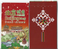 BEIJING OLYMPICS 2022.    Map + Beijing Rail TransitLines.  (new-unused) - Hiver 2022 : Pékin