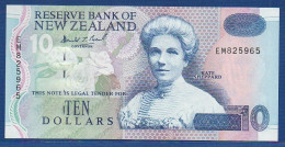 NEW ZEALAND  - P.182b – 10 Dollars ND (1994) UNC, S/n EM825965 - New Zealand