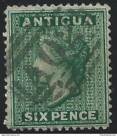 1884 ANTIGUA - SG N° 29  6d. Deep Green USED - Other & Unclassified