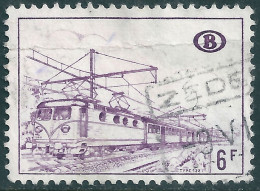 TR383-Cu Wit Papier Gestempeld - Witte Locomotief - 1961-1990