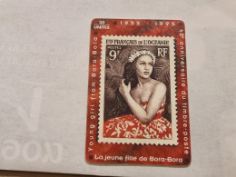 Polynesia-(FP-037)-La Jeune Fille De Bora-Bora............French-(23)-(A950912403)-(30units)-(tirage-20.000)-used Card - Polynésie Française