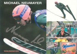 1) Autogramm AK Skispringer Michael Neumayer Bad Reichenhall Berchtesgaden Fischen Im Allgäu DSV Ski Jumping Olympia - Autógrafos