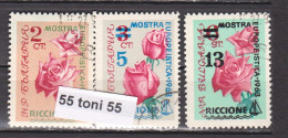1963 FLOWERS - ROSE 3 V.-used(O) Bulgaria/Bulgarie - Gebruikt