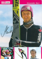Autogramm AK Skispringer Alexander Herr Furtwangen Schonach Im Schwarzwald Rohrhardsberg DSV Olympia SC Freiburg - Handtekening