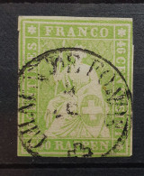 04 - 24 - Schweiz - Suisse N° 26C - TB - Signé Marchand - Cote : 140 Euros - Used Stamps