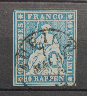 04 - 24 - Schweiz - Suisse N° 23 G - TB - Signé Marchand - Cote : 40 Euros - Used Stamps