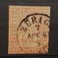 04 - 24 - Schweiz - Suisse N° 24 G -  - Signé Marchand - Cote : 90 Euros - Oblitérés