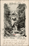 FEMME 1901 "Scène En Décor" - Scolik, Charles