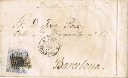 54845. Carta Entera PALENCIA 1873, Muestras Sin Valor. Fechador Y Rombo De Puntos Con Rombo - Covers & Documents