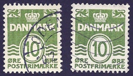 Dänemark 1951, Mi.-Nr. 328 X+y, Gestempelt - Used Stamps