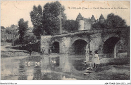 ABKP7-18-0572 - CULAN - Pond Romain Et Le Chateau - Culan