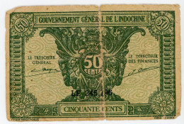 BILLET GOUVERNEMENT GENERAL DE L'INDOCHINE   A CIRCULE - Indochina