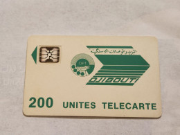 DJIBOUTI-(DJI-15)-Green Logo 200-(3)-(out Side Number-24378)-(1991)-(tirage-?)-expansive Card - Djibouti