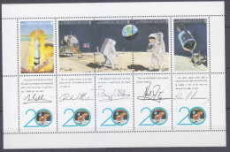 1990 Turks And Caicos Islands 871-875KL 20 Years Of Apollo 11 Moon Landing - South America